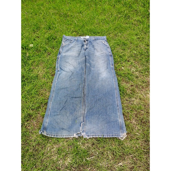 Vintage Levis Carpenter Jeans Mens 38x32 Blue‎ Loose Straight Y2k Baggy Workwear - Picture 1 of 13